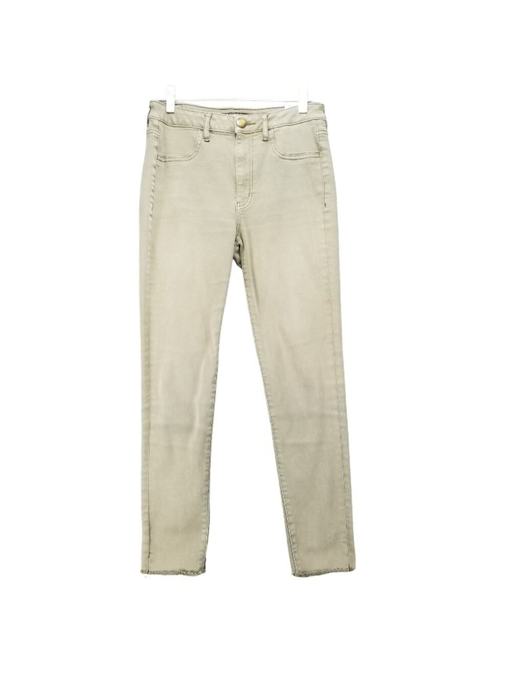 American Eagle Outfitters Jeans Womens 6 Sage Green Stretch Sky High Jegging